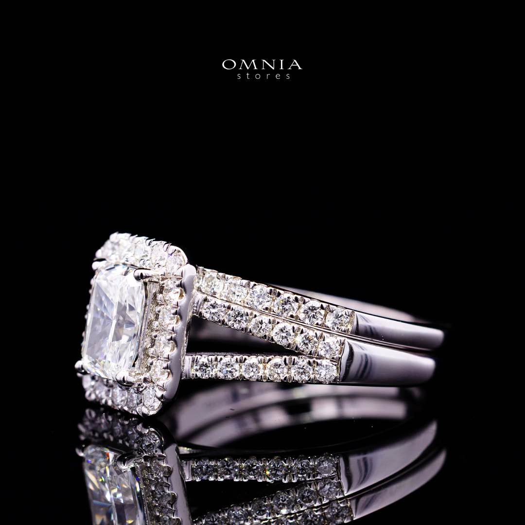 Siham Lab Grown Stones IGI Certified E VVS 2 White Ring in 925 Silver 1.00ct - Image 3