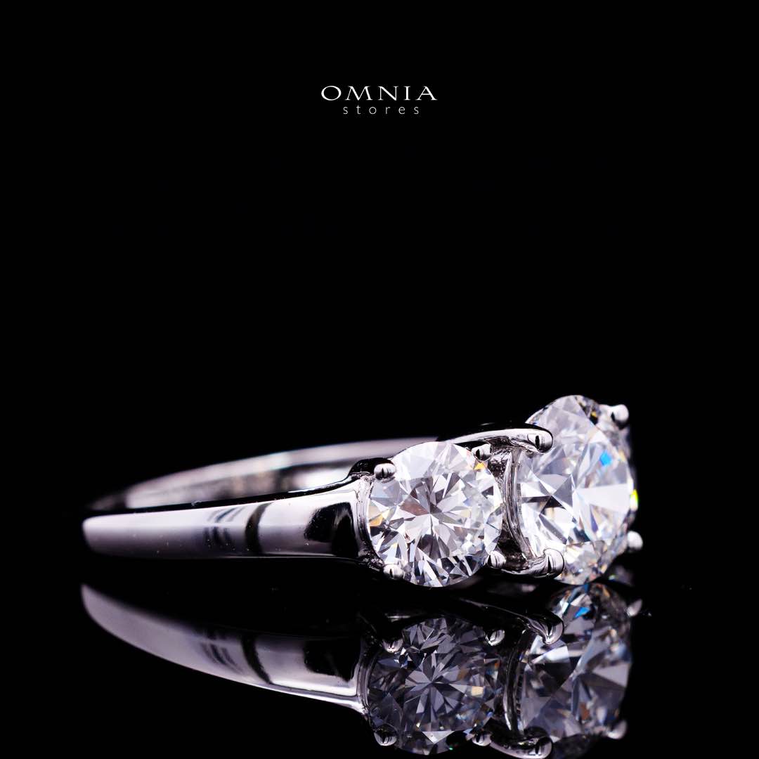 Samiah Lab Grown With IGI Certified Round Brilliant D VS1 White Ring High Quality 925 Silver 1.00ct - Image 3