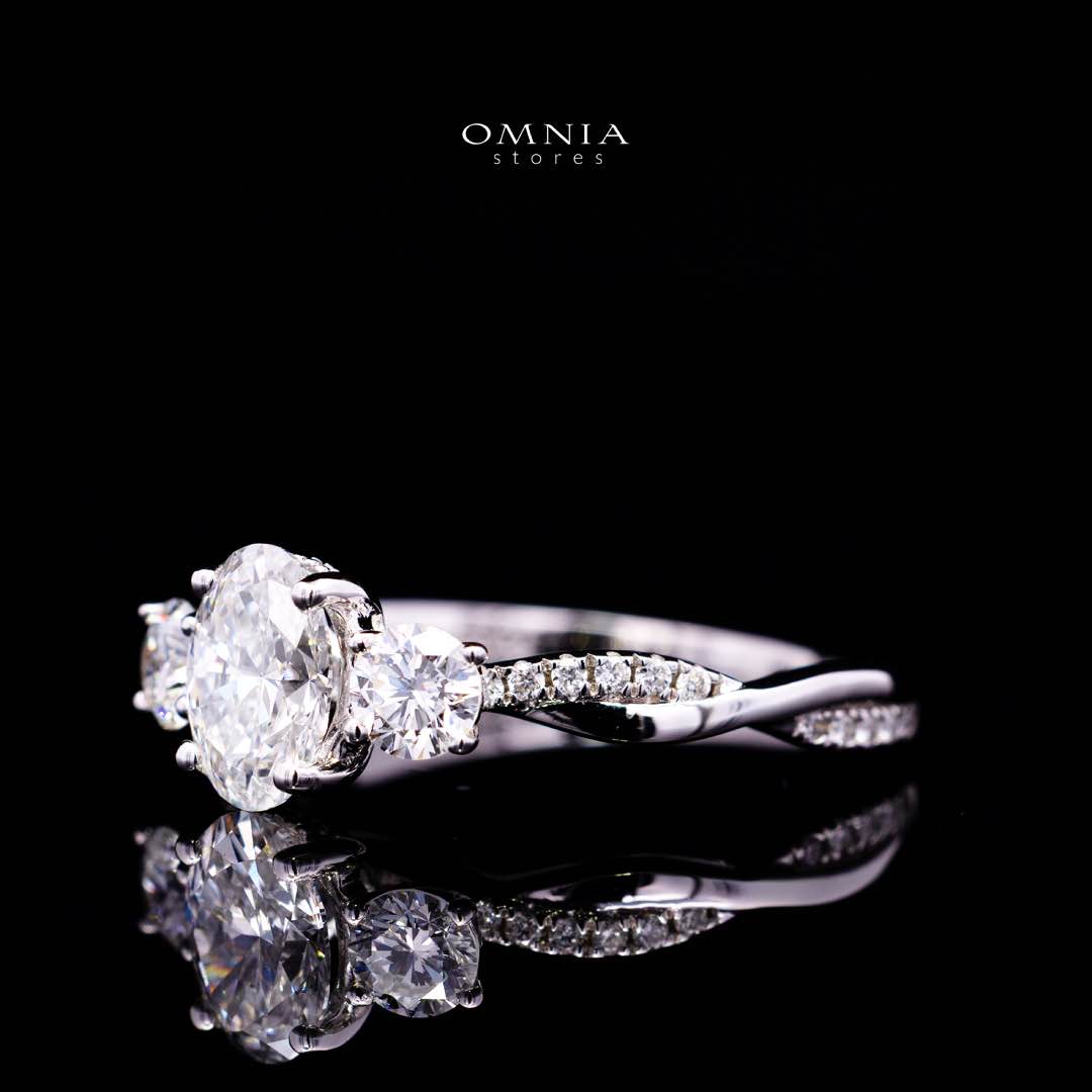 Jamyla Lab Grown With IGI Certified D VS1 Round Brilliabt White Ring In 925 Silver 1.00ct - Image 2