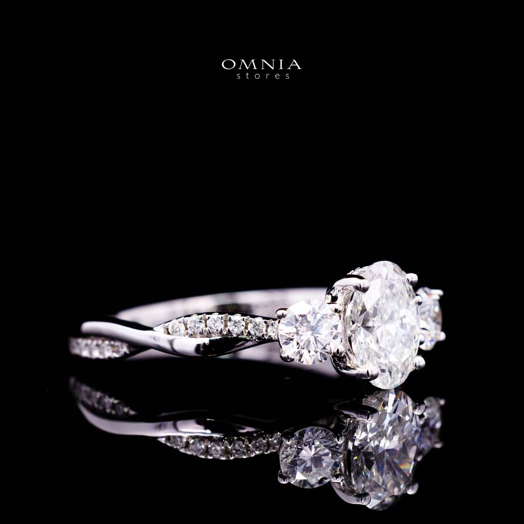 Jamyla Lab Grown With IGI Certified D VS1 Round Brilliabt White Ring In 925 Silver 1.00ct - Image 3