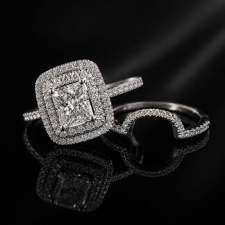 Siham Lab Grown With IGI Certified D VS 1 White Ring in 925 Silver 1.50ct