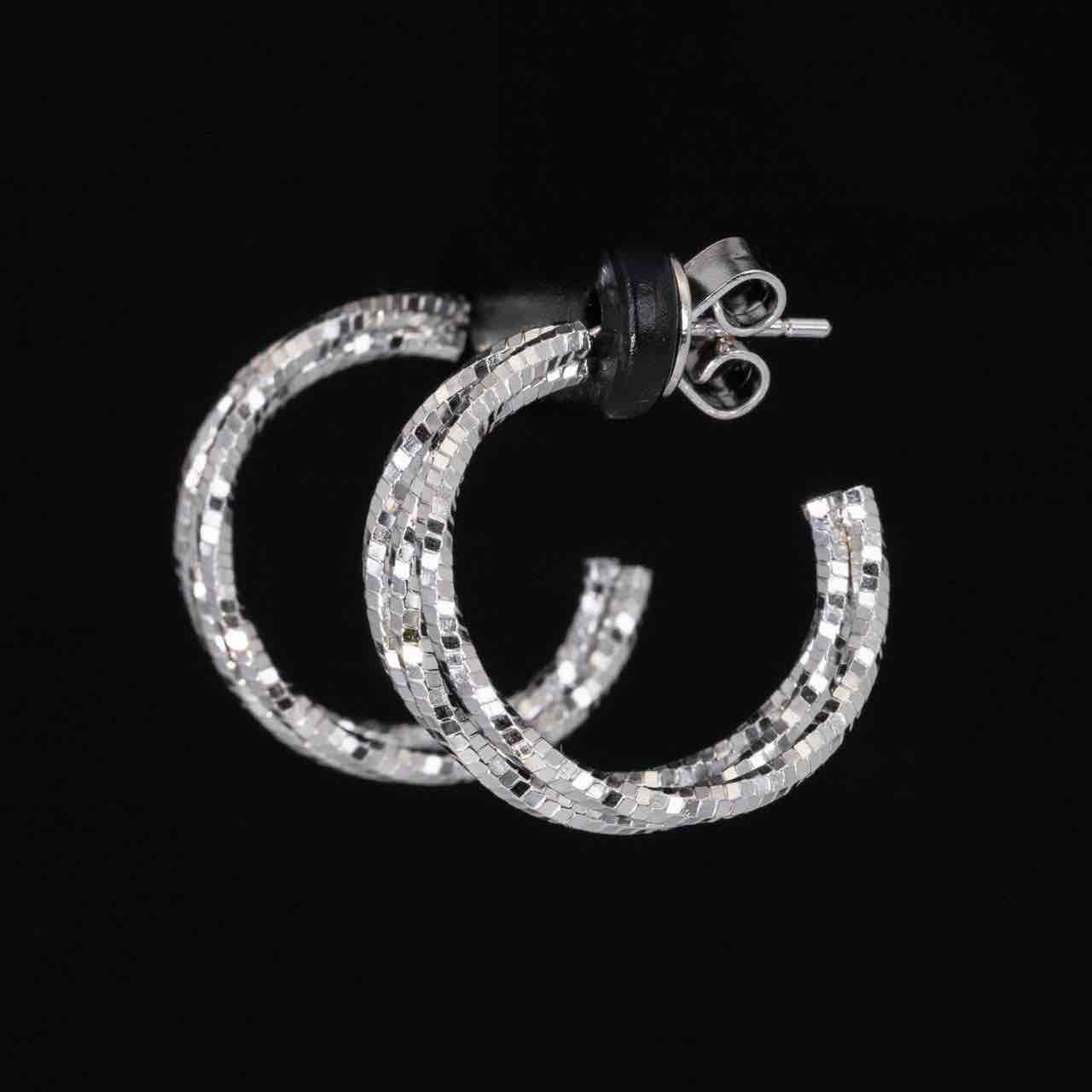 Omnia Zulay White Earrings In 925 High Quality Silver - Image 2