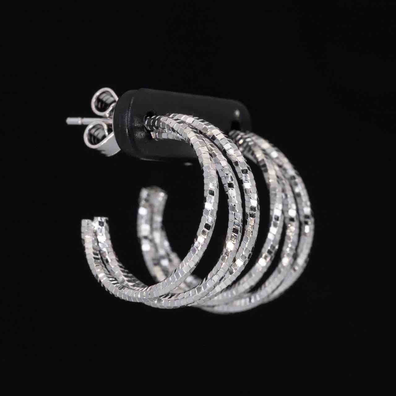 Omnia Zulay White Earrings In 925 High Quality Silver - Image 4