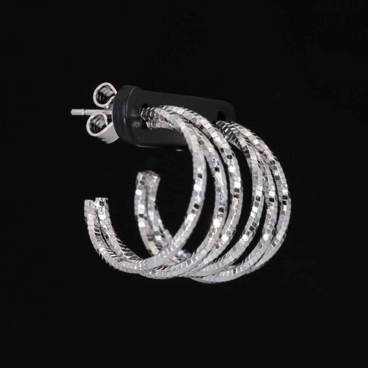Omnia Zulay White Earrings In 925 High Quality Silver - Image 3