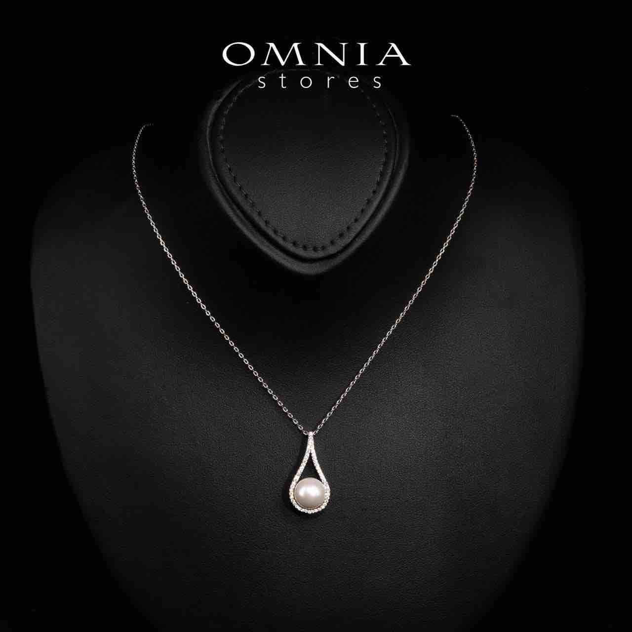 Omnia Sonia White Pearl Full Set in High Quality Rhodium Plated Zircon Stones(only available in ksa) - Image 2