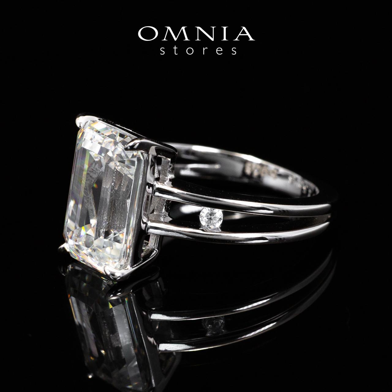 Omnia Abbie White High Quality Certified Lab Crafted Ring In 925 Silver 4.2ct - Image 3