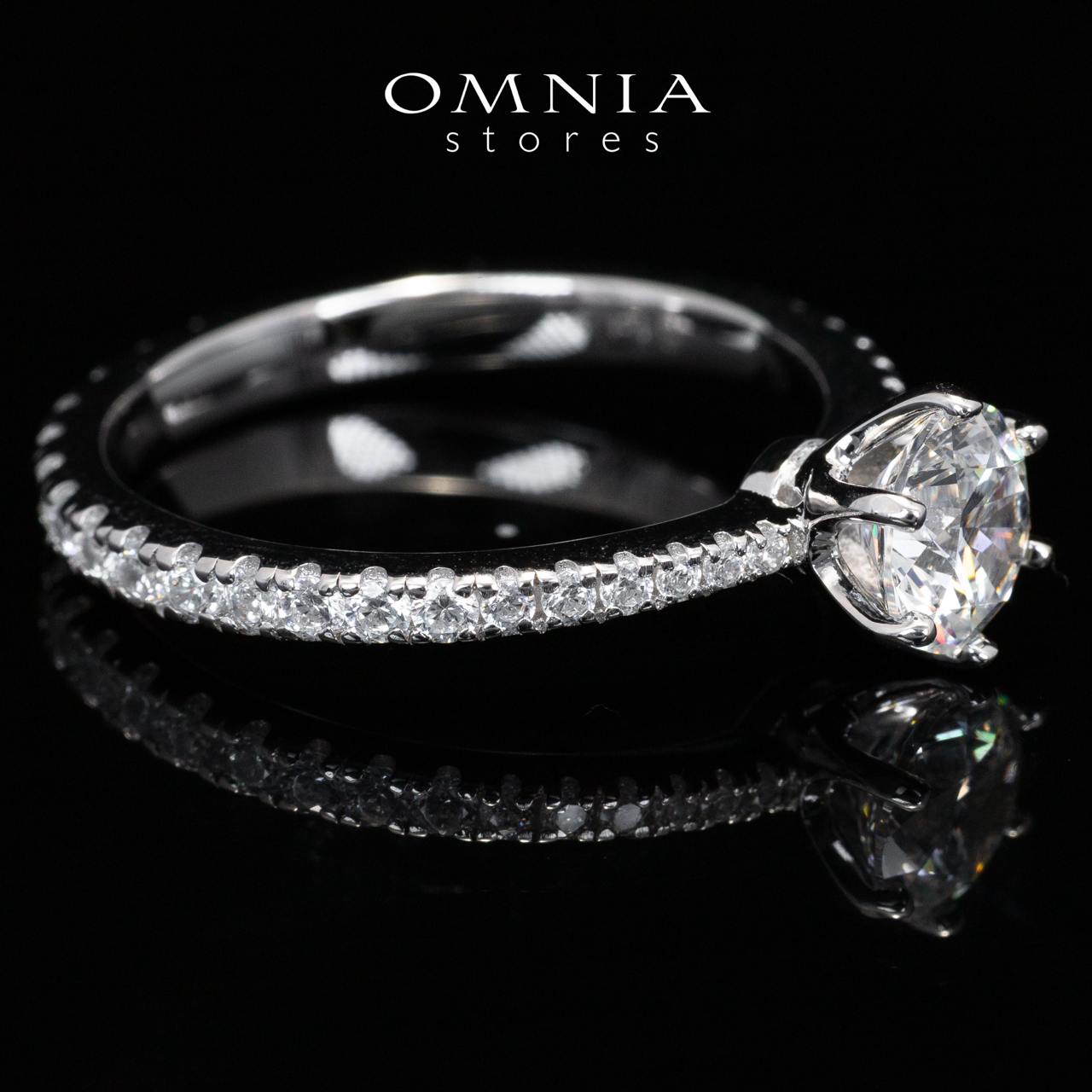 Omnia Naia White High Quality Certified Lab Crafted Ring In 925 Silver 1ct - Image 2