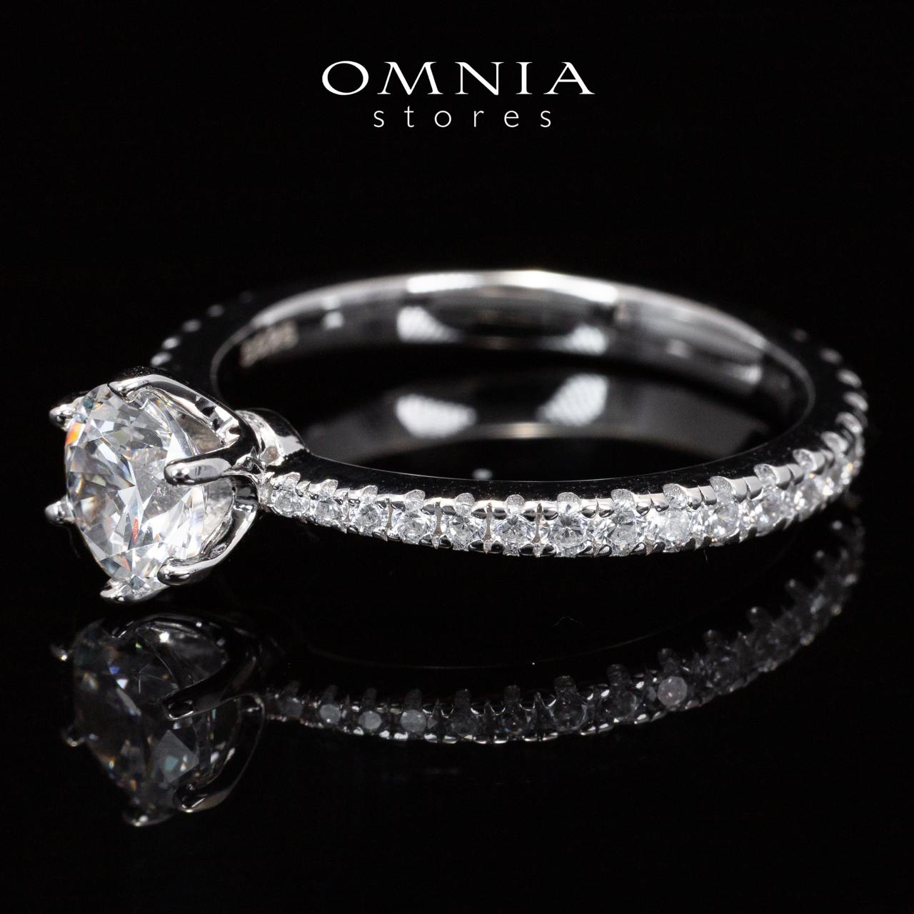 Omnia Naia White High Quality Certified Lab Crafted Ring In 925 Silver 1ct - Image 3