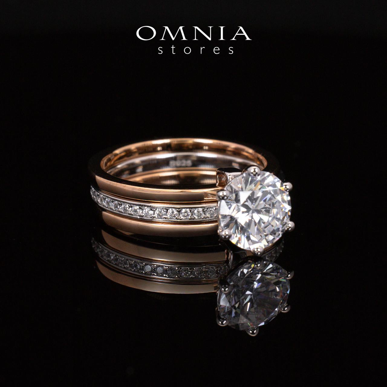 Julie Rose Gold Certified Lab Crafted Multi Layer Ring With High Quality 925 Silver - Image 7