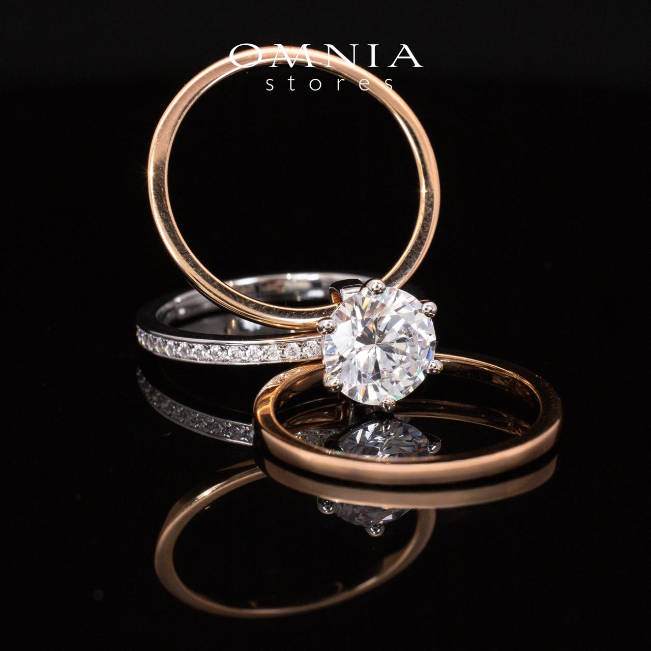 Julie Rose Gold Certified Lab Crafted Multi Layer Ring With High Quality 925 Silver - Image 4