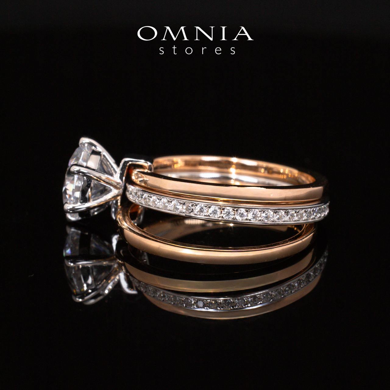 Julie Rose Gold Certified Lab Crafted Multi Layer Ring With High Quality 925 Silver - Image 3