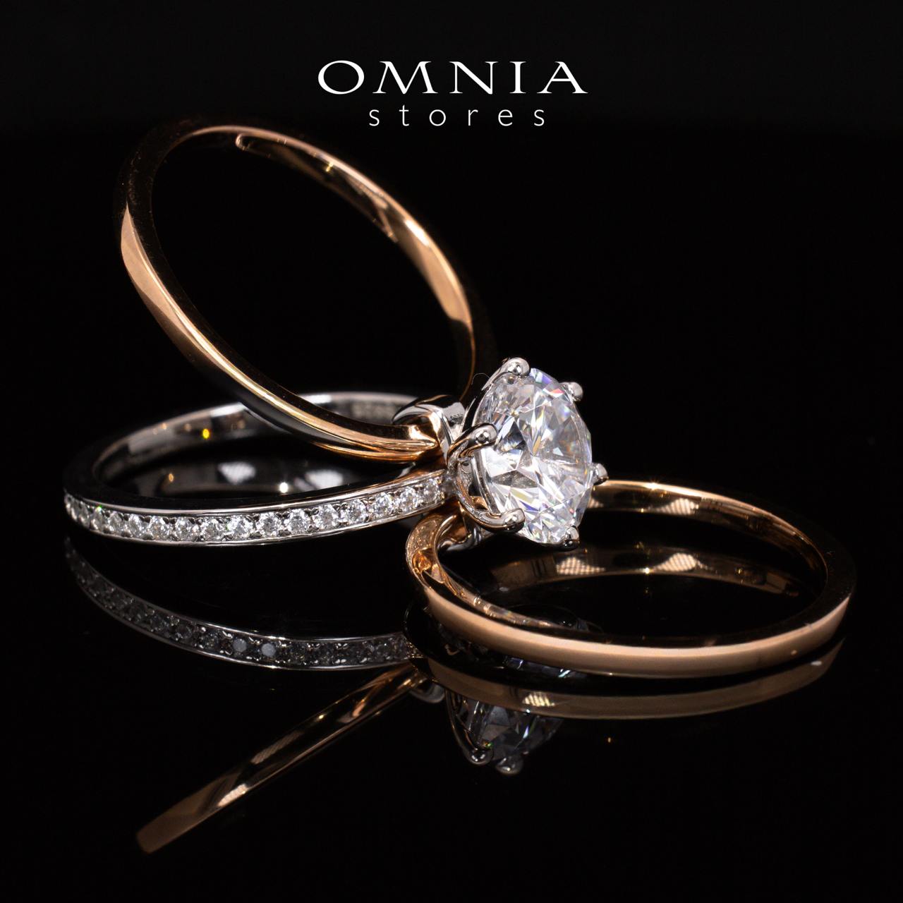 Julie Rose Gold Certified Lab Crafted Multi Layer Ring With High Quality 925 Silver - Image 2