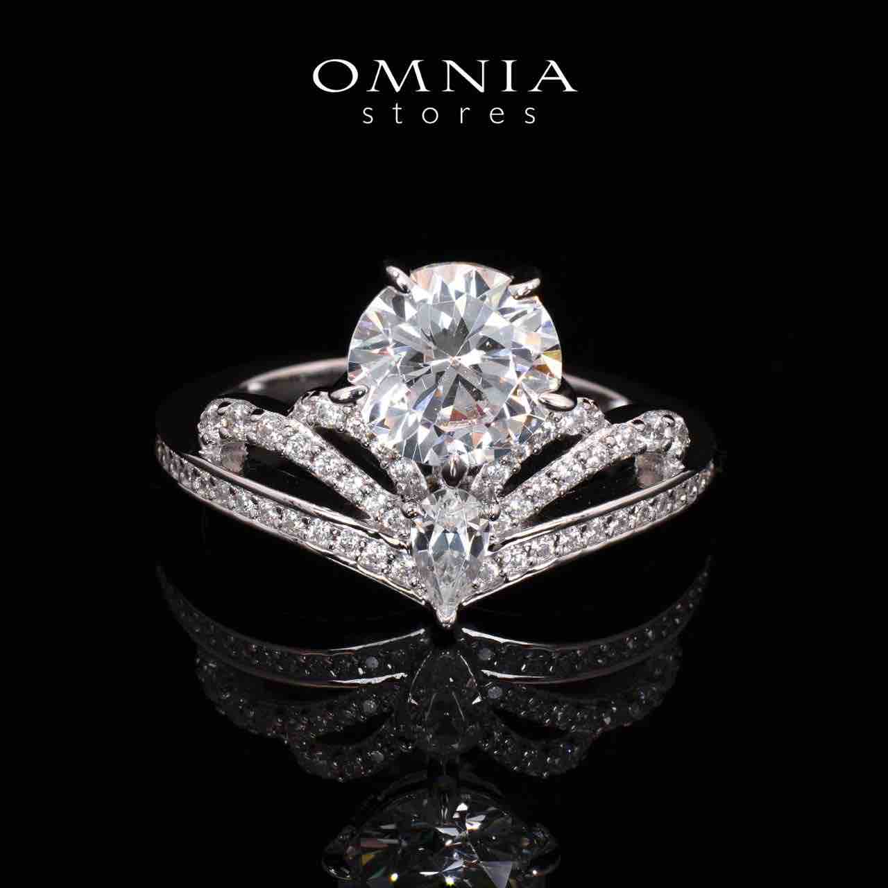 Aliza Crown White Lab Crafted Ring With High Quality 925 Silver