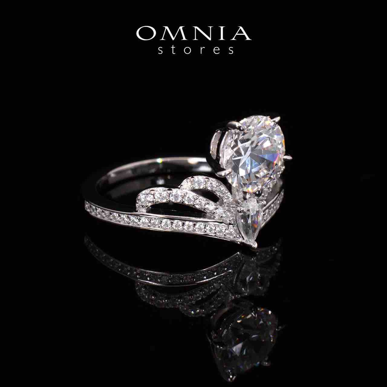 Aliza Crown White Lab Crafted Ring With High Quality 925 Silver - Image 3