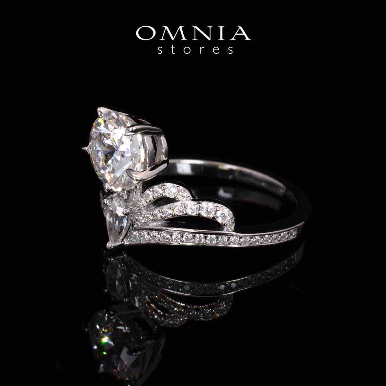 Aliza Crown White Lab Crafted Ring With High Quality 925 Silver - Image 2