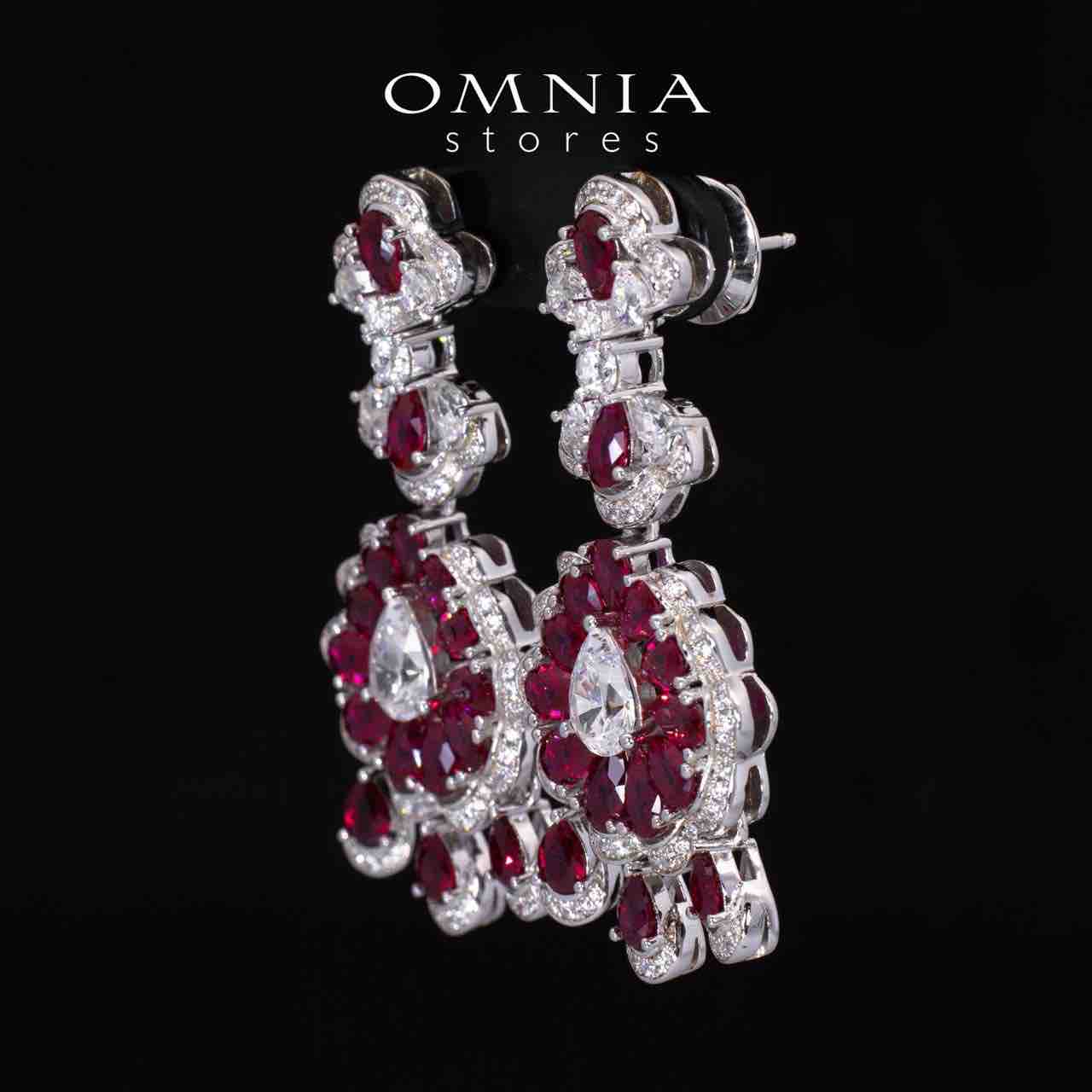 Rayna Red Certified Lab Crafted Drop Earrings With High Quality 925 Silver - Image 6