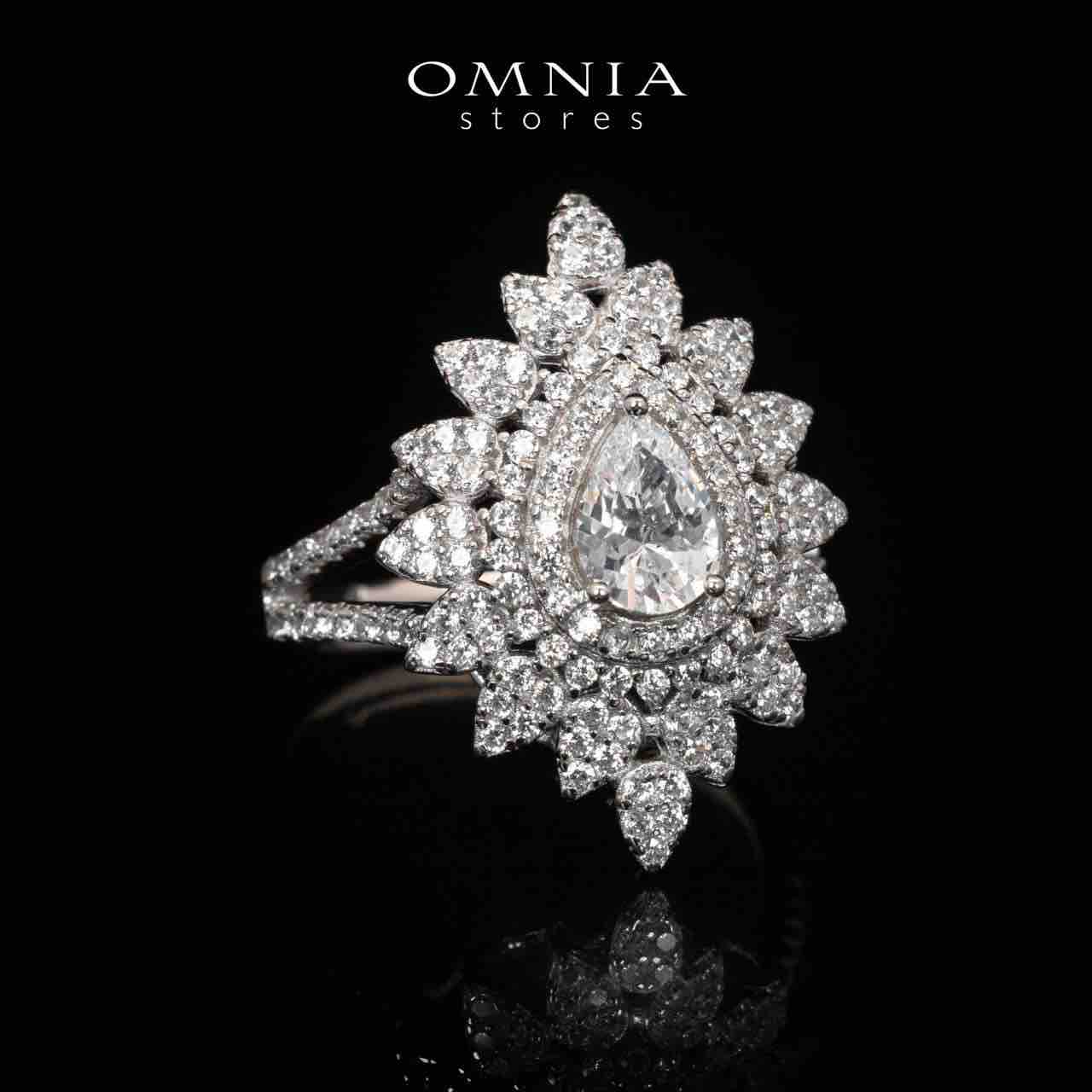 Osha White Bridal Full Set in 925 Silver High Quality Simulated Diamonds - Image 5
