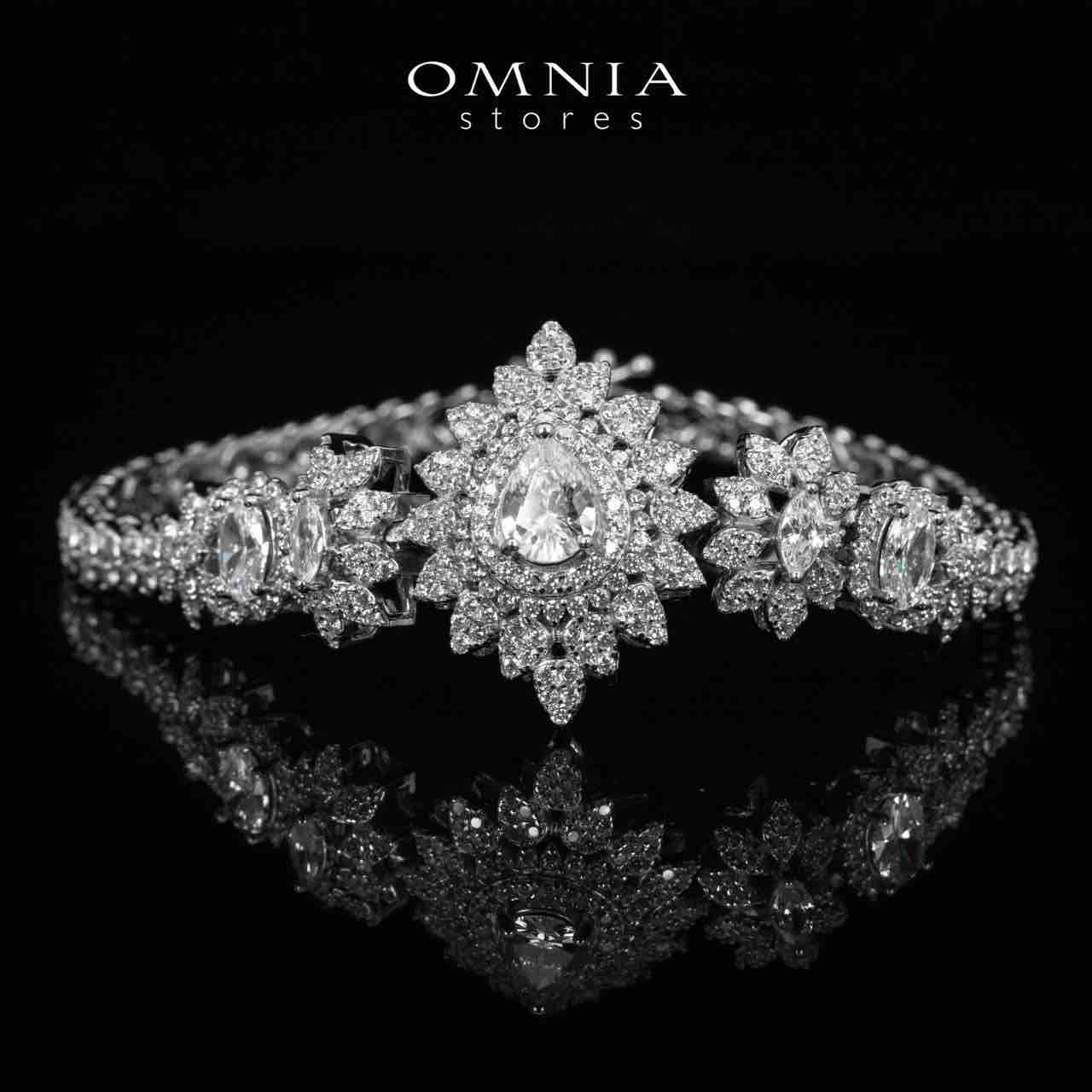 Osha White Bridal Full Set in 925 Silver High Quality Simulated Diamonds - Image 6