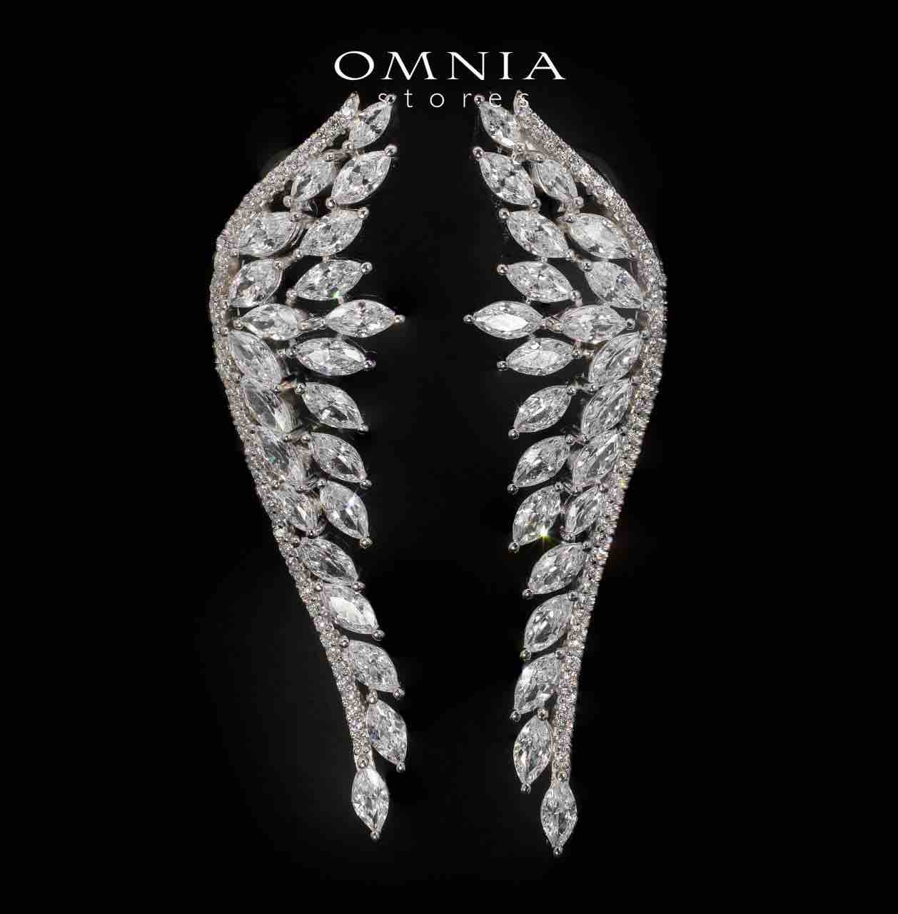 Claire White Bridal Full Set in 925 Silver High Quality Simulated Diamonds - Image 4