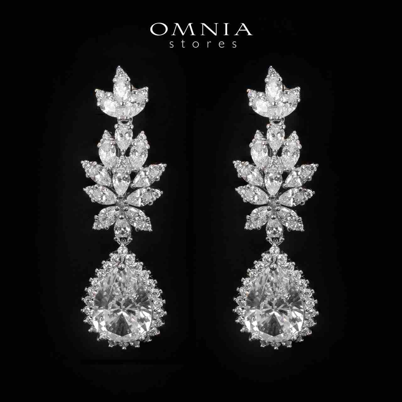Lyra White Bridal Full Set in 925 Silver High Quality Simulated Diamonds - Image 5