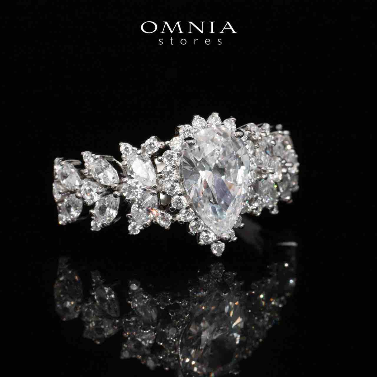 Lyra White Bridal Full Set in 925 Silver High Quality Simulated Diamonds - Image 4