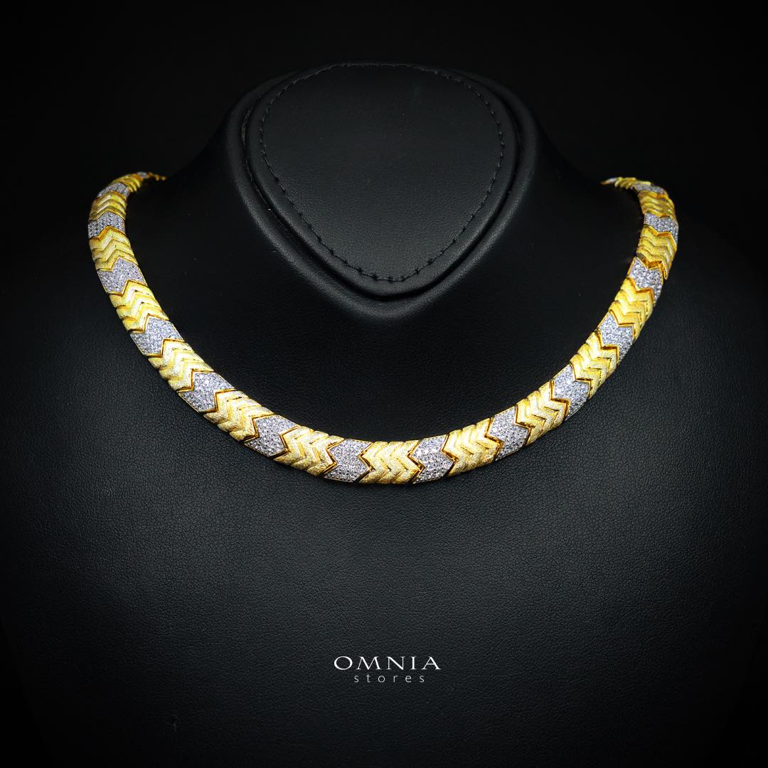 Ella Gold Plated Luxury Bridal Full Set in 925 Silver High Quality Simulated Diamonds - Image 2