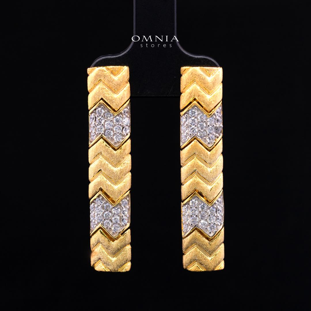 Ella Gold Plated Luxury Bridal Full Set in 925 Silver High Quality Simulated Diamonds - Image 5