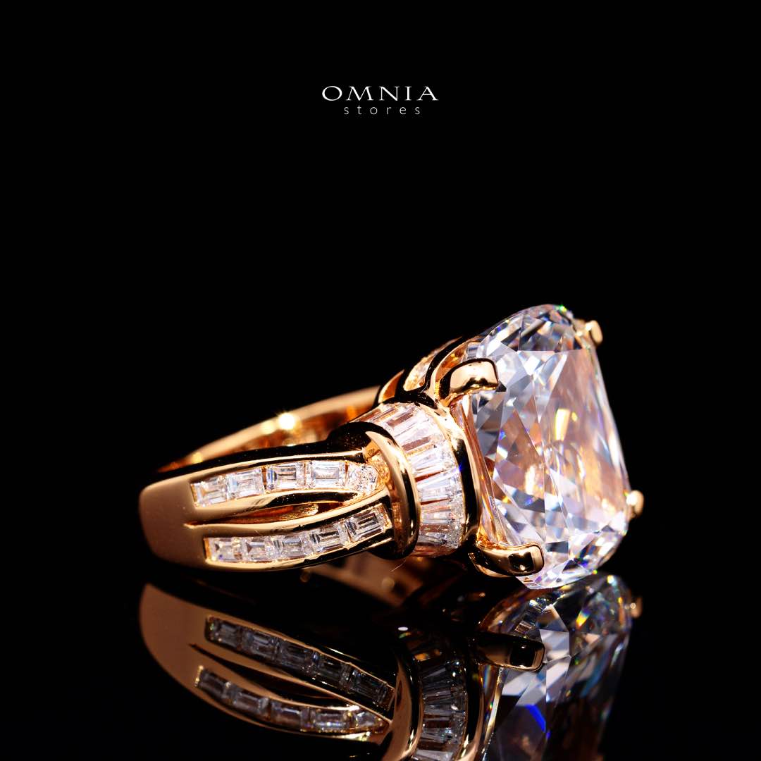 Theia 9ct Rose Gold Ring With Certified Lab Crafted Stones In 925 Silver - Image 3