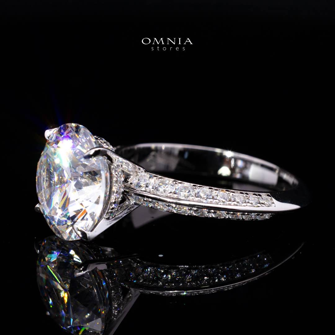 Kyra White Round Cut Certified Lab Crafted Ring With High Quality 925 Silver - Image 2