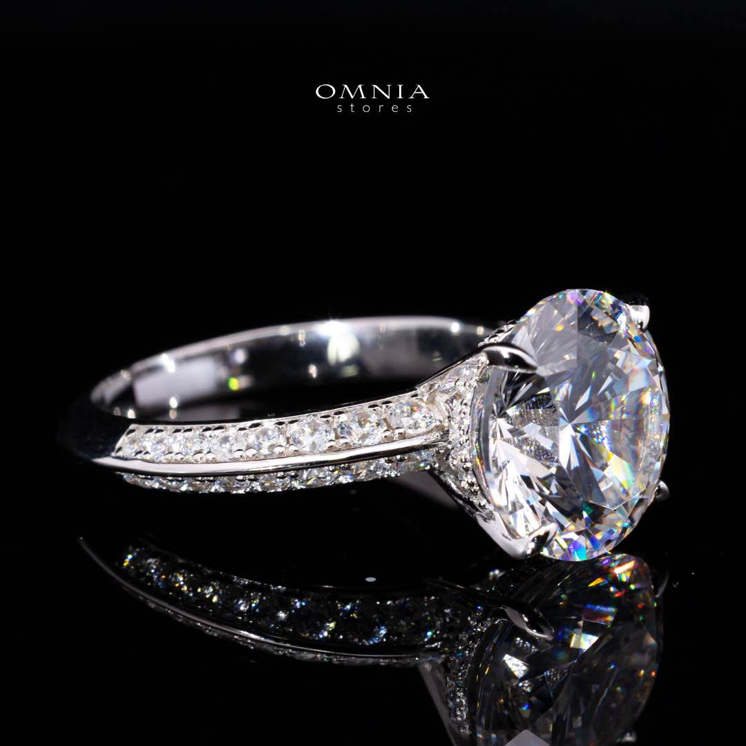 Kyra White Round Cut Certified Lab Crafted Ring With High Quality 925 Silver - Image 3