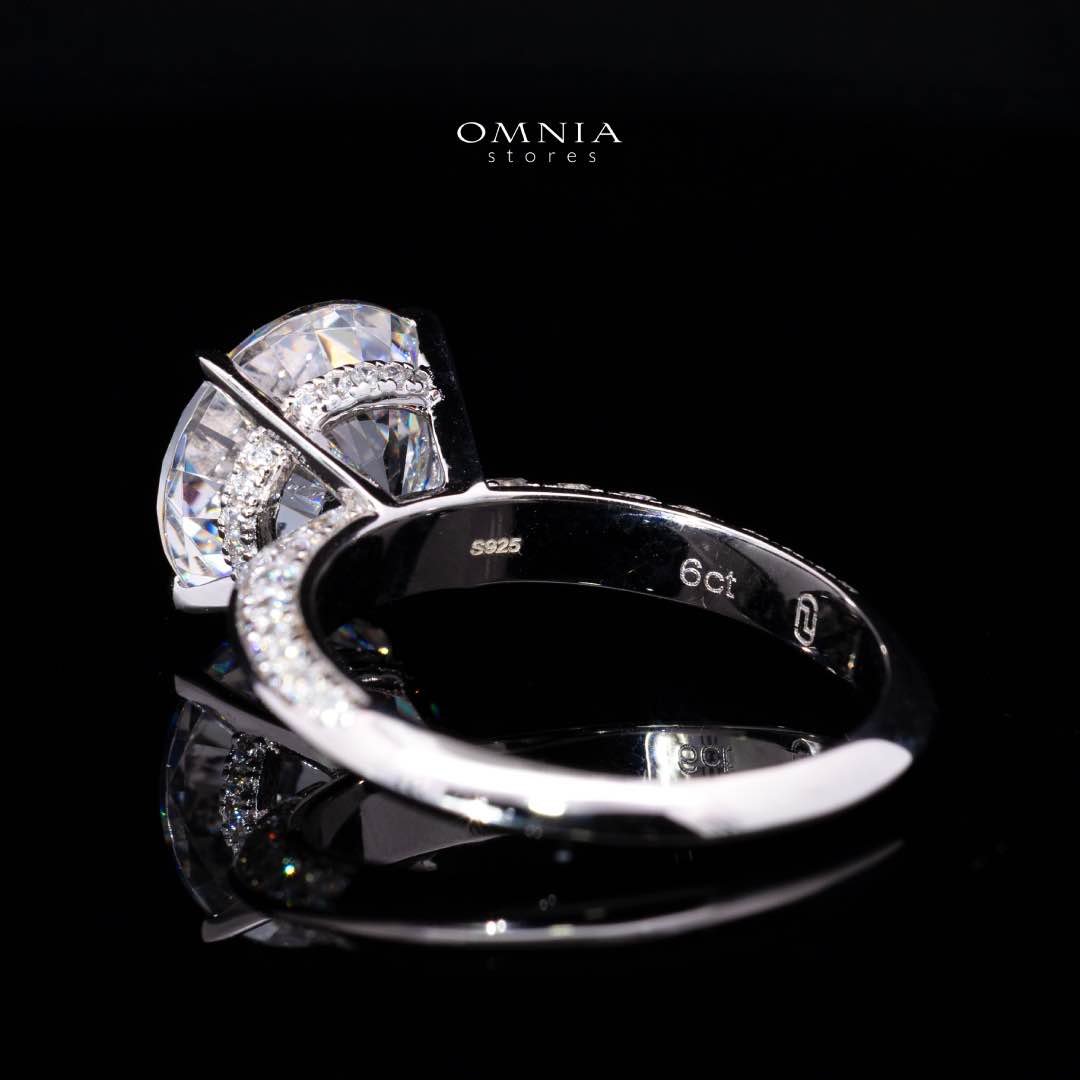 Kyra White Round Cut Certified Lab Crafted Ring With High Quality 925 Silver - Image 4