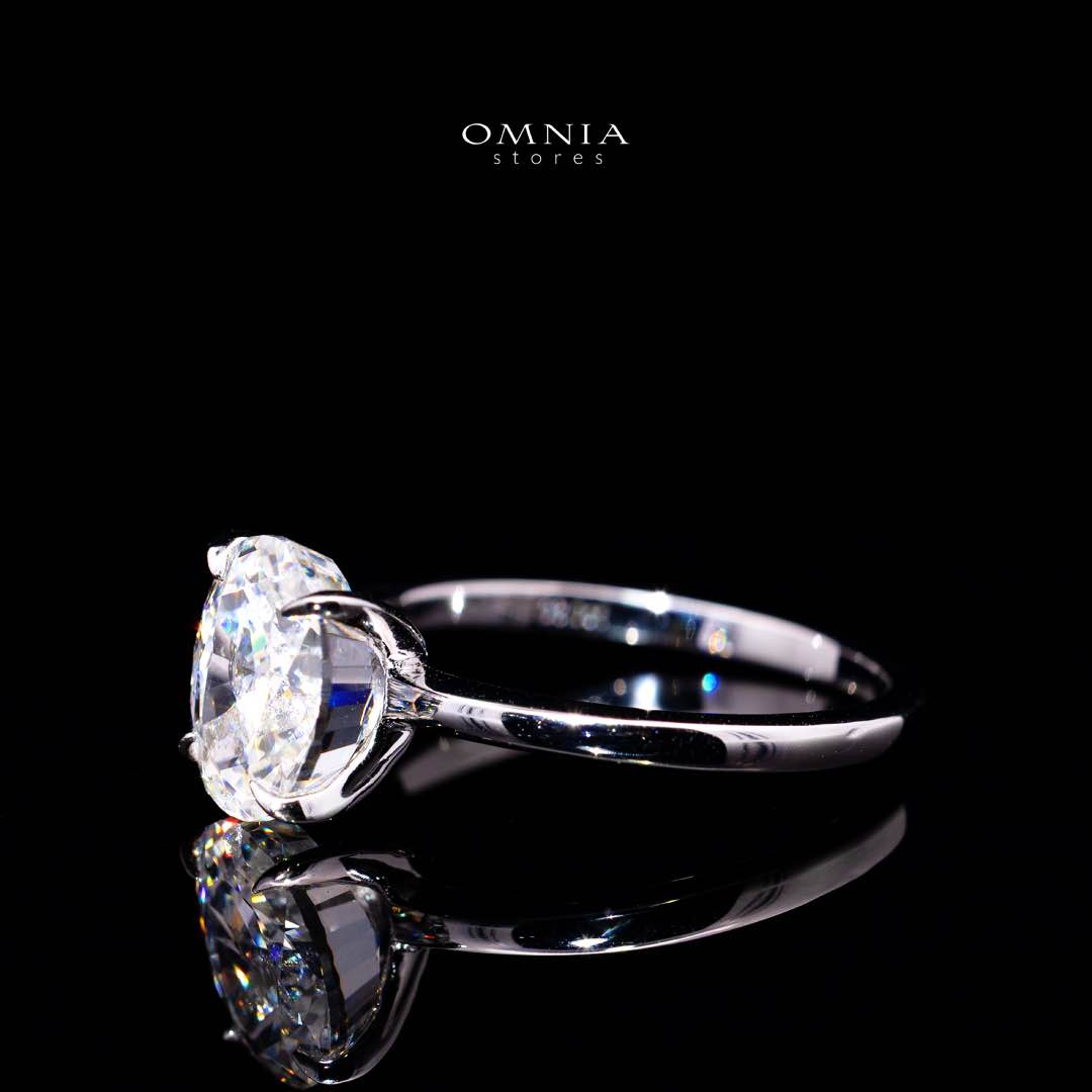 Romina White Round Cut Lab Crafted Ring With High Quality 925 Silver - Image 2