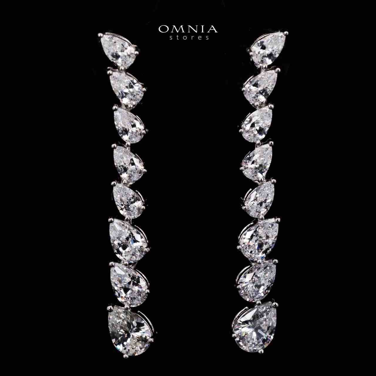 Ailyn White Choker Bridal Full Set in 925 Silver High Quality Simulated Diamonds - Image 4