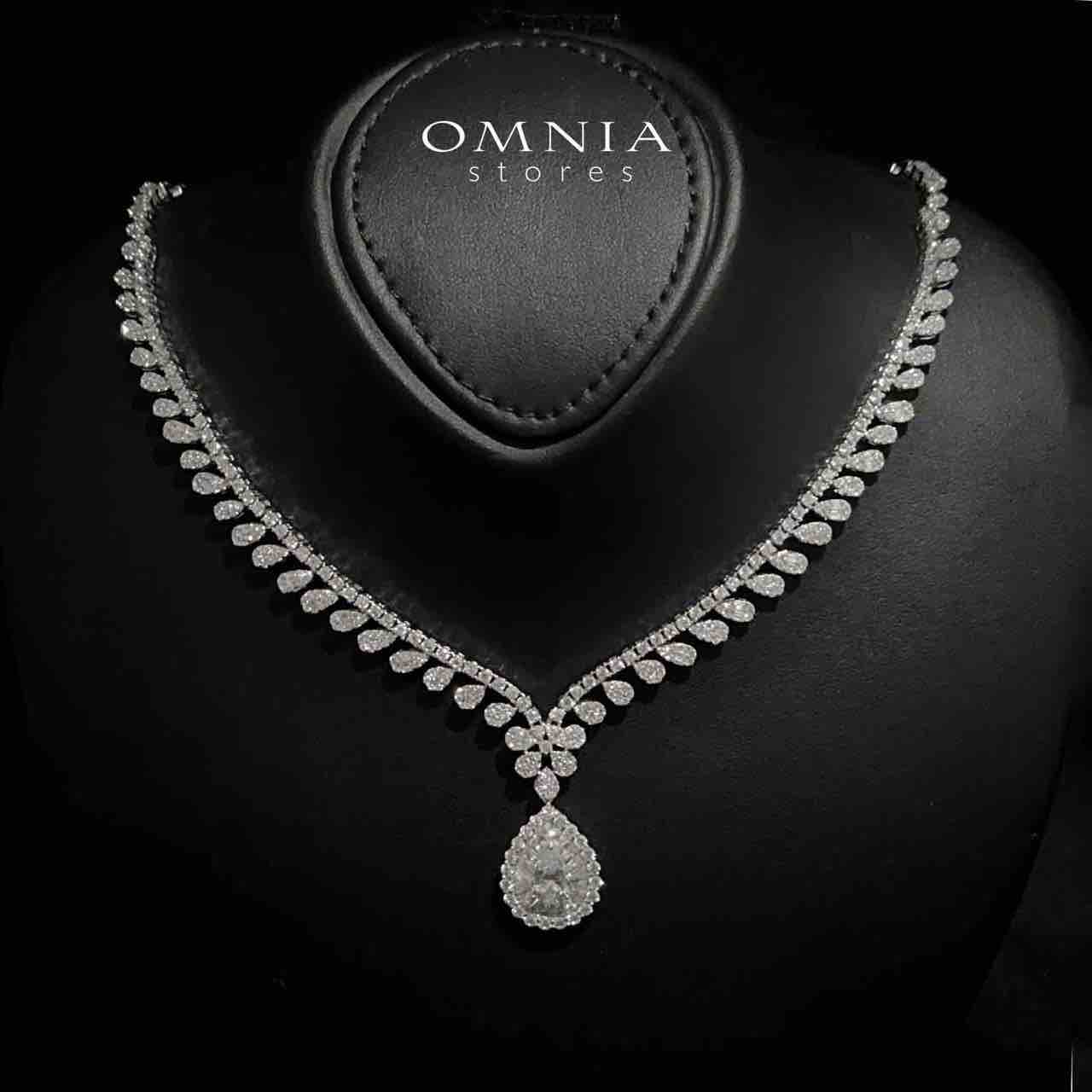 Cara White Bridal Full Set in 925 Silver High Quality Simulated Diamonds - Image 4