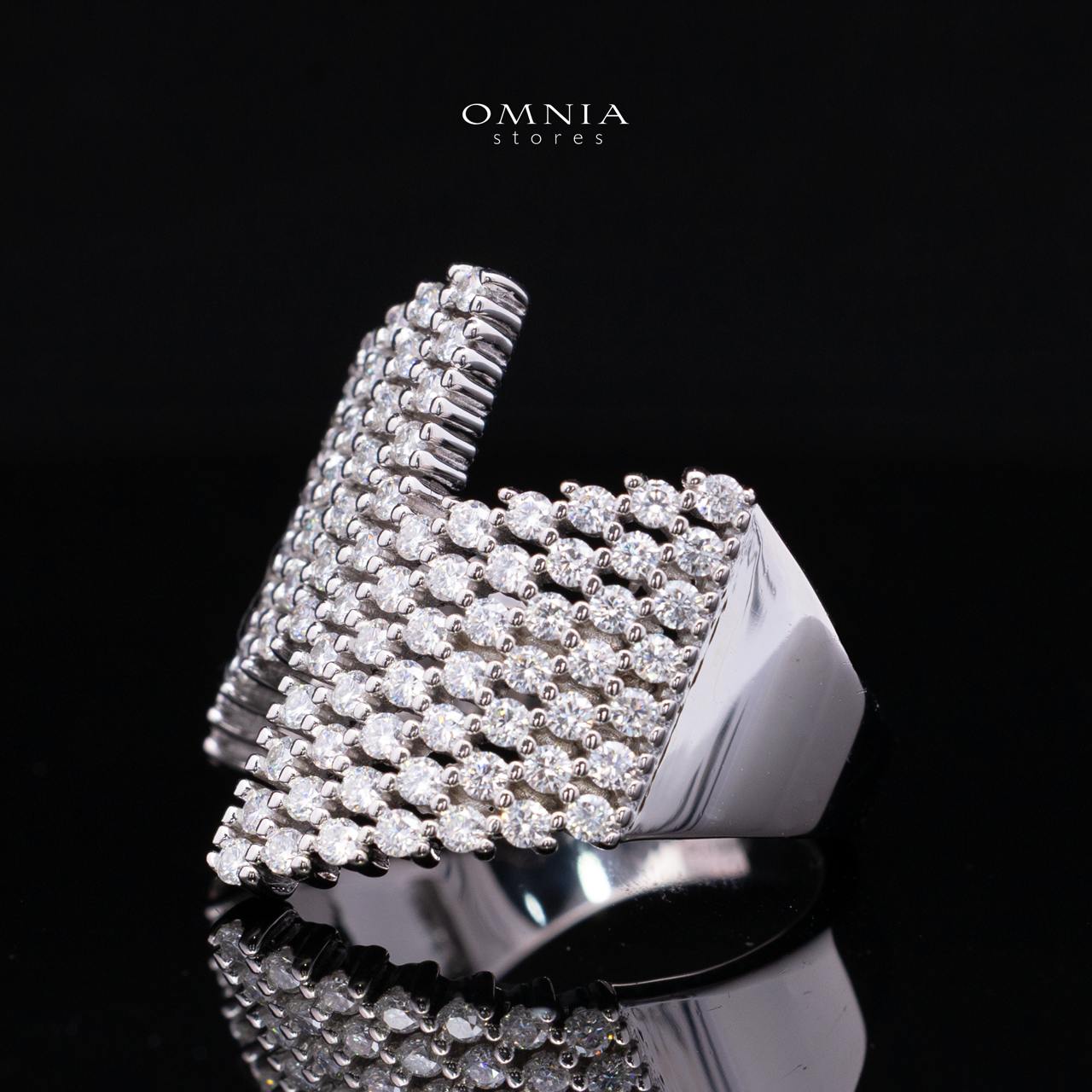 Theodora White Moissanite Ring 925 Sterling Silver Premium Finish - Image 2