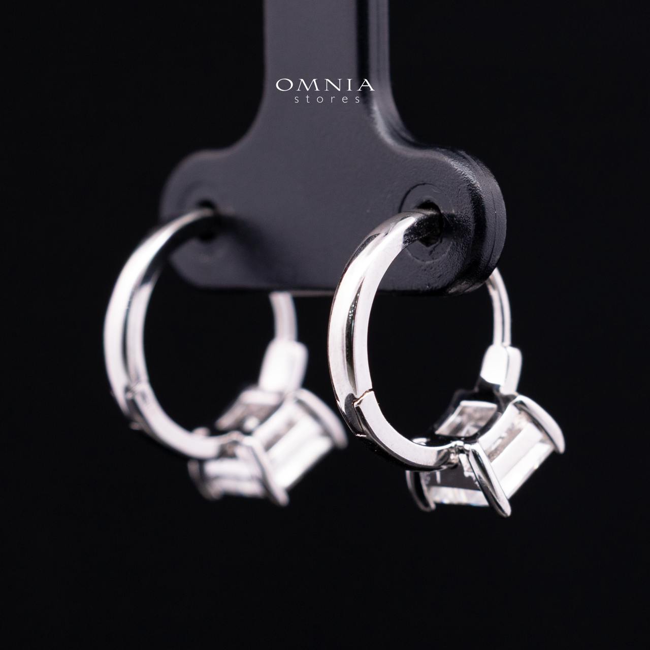 Luciana White Moissanite Earrings with GRA Certificate, Square 5.5mm, in 925 Sterling Silver - Image 3