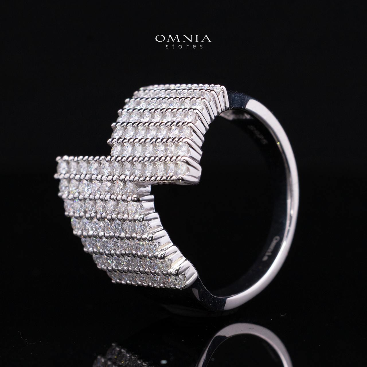 Theodora White Moissanite Ring 925 Sterling Silver Premium Finish - Image 4