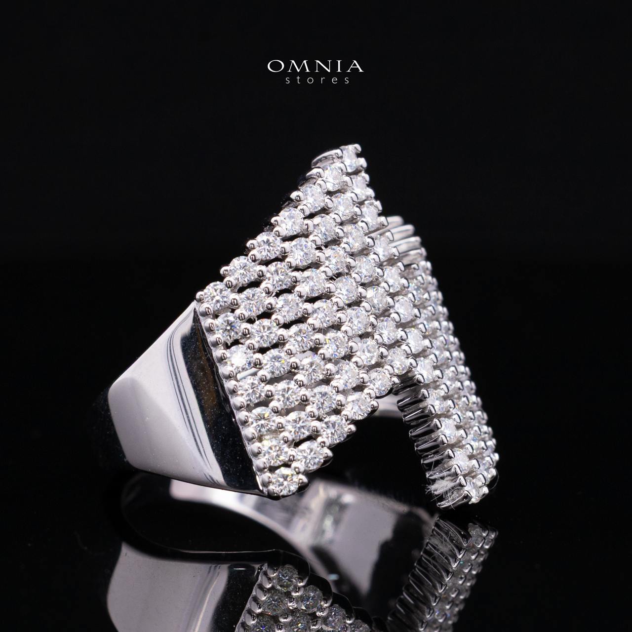 Theodora White Moissanite Ring 925 Sterling Silver Premium Finish - Image 3