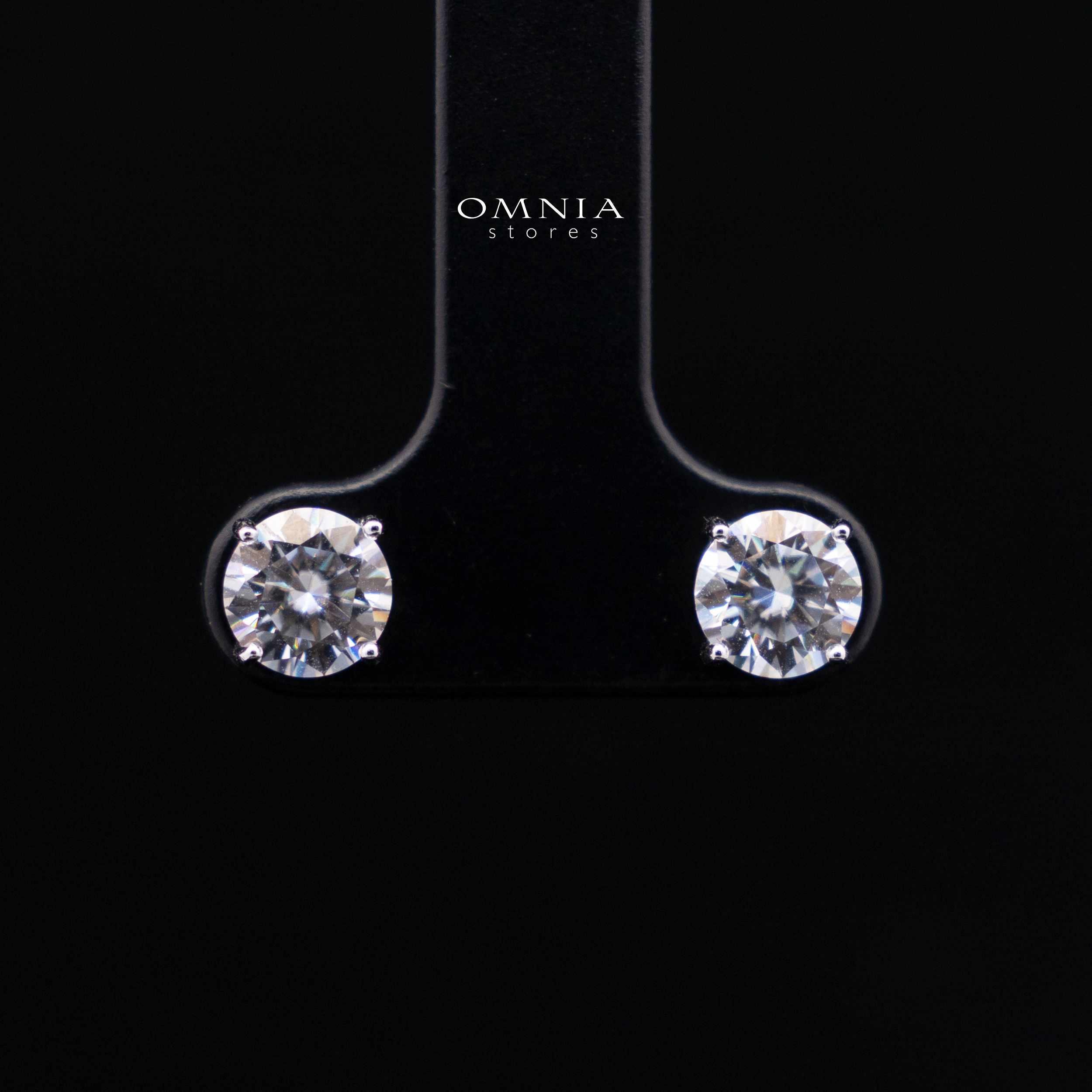 Joslyn White Moissanite Necklace and Earring Set in 925 Sterling Silver - Image 3