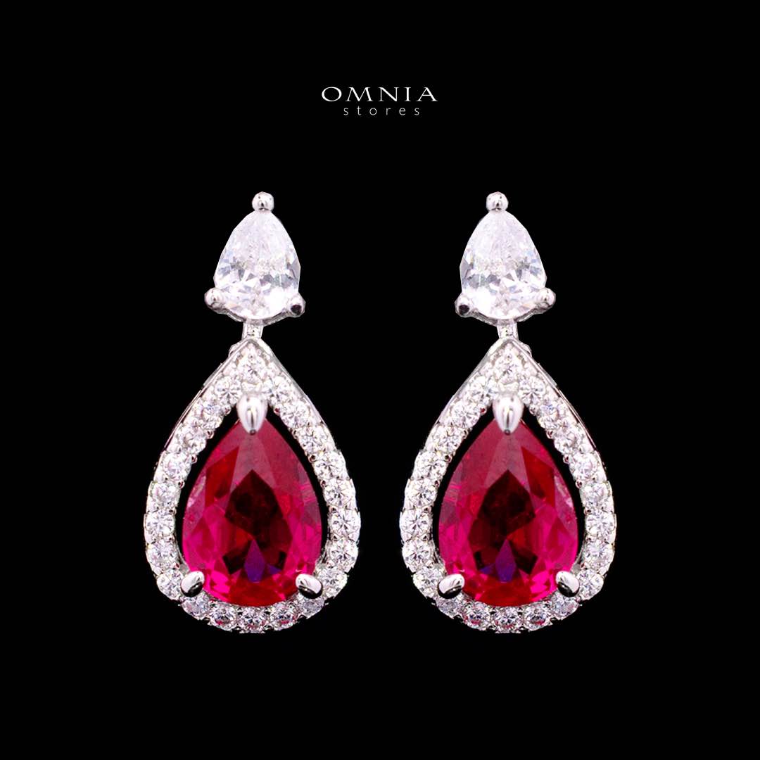 Sundus Red Bridal Full Set – Premium Rhodium Plated with High-Quality Zircon Stones - Image 5