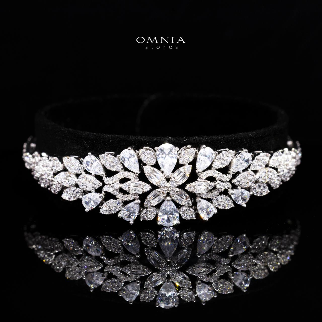 Cheryle White Bridal Full Set – Premium Rhodium Plated with High-Quality Zircon Stones - Image 4
