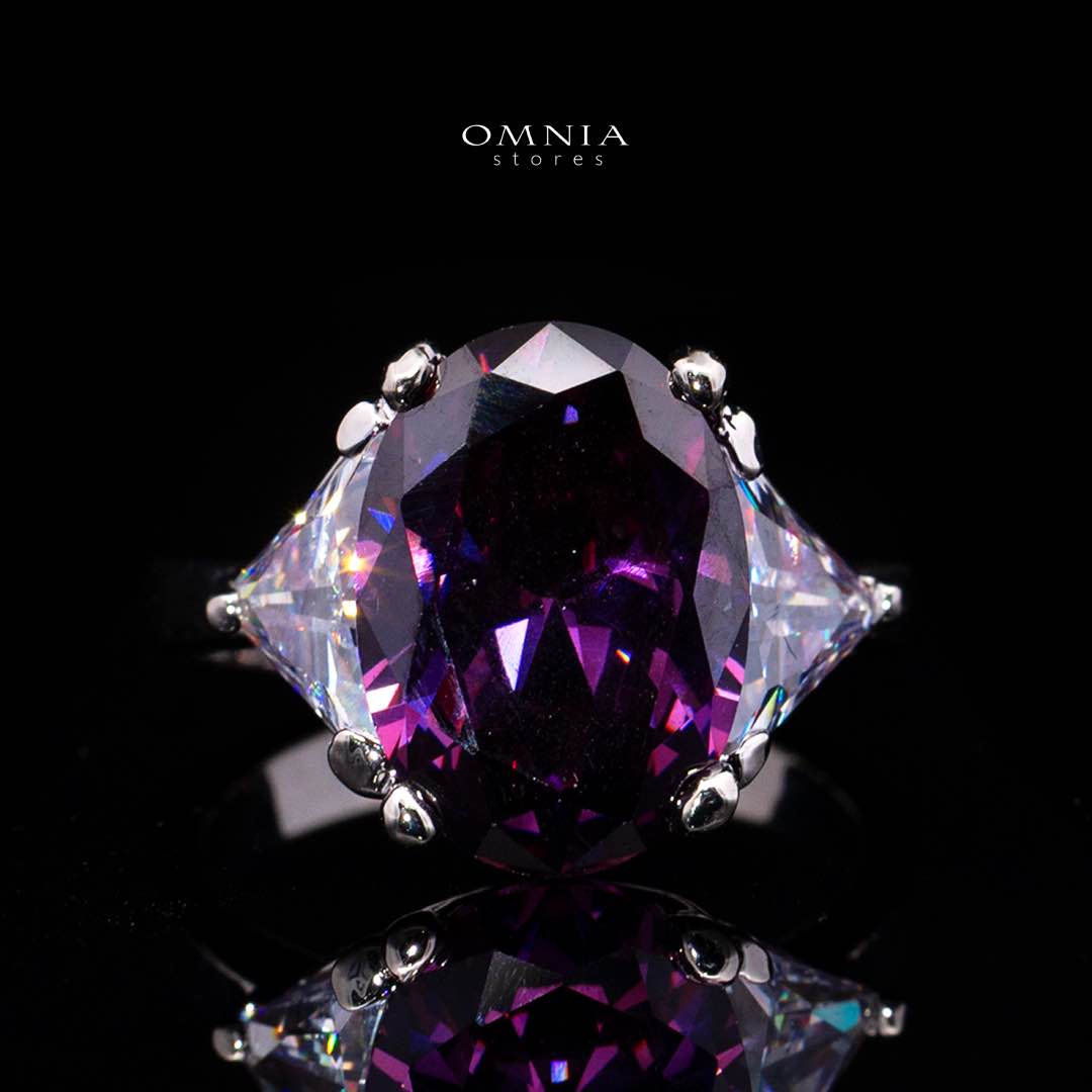 Omnia Buthaina Purple Bridal Full Set High Quality Simulated Diamonds - Image 4