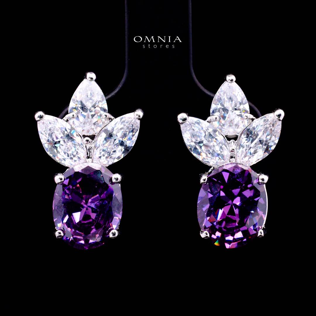 Omnia Buthaina Purple Bridal Full Set High Quality Simulated Diamonds - Image 5
