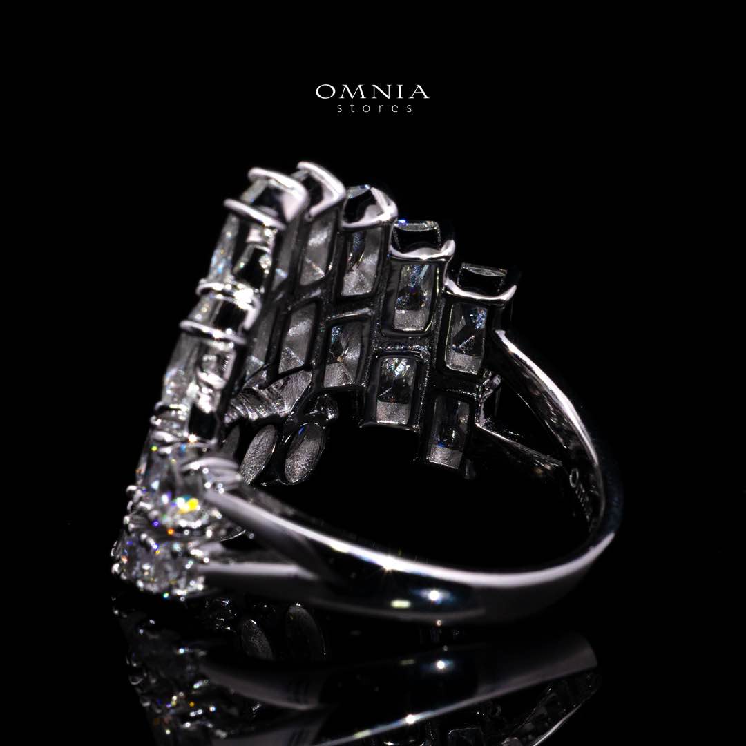 Glaiza White Ring in 925 Silver with Premium Simulated Diamonds - Image 4