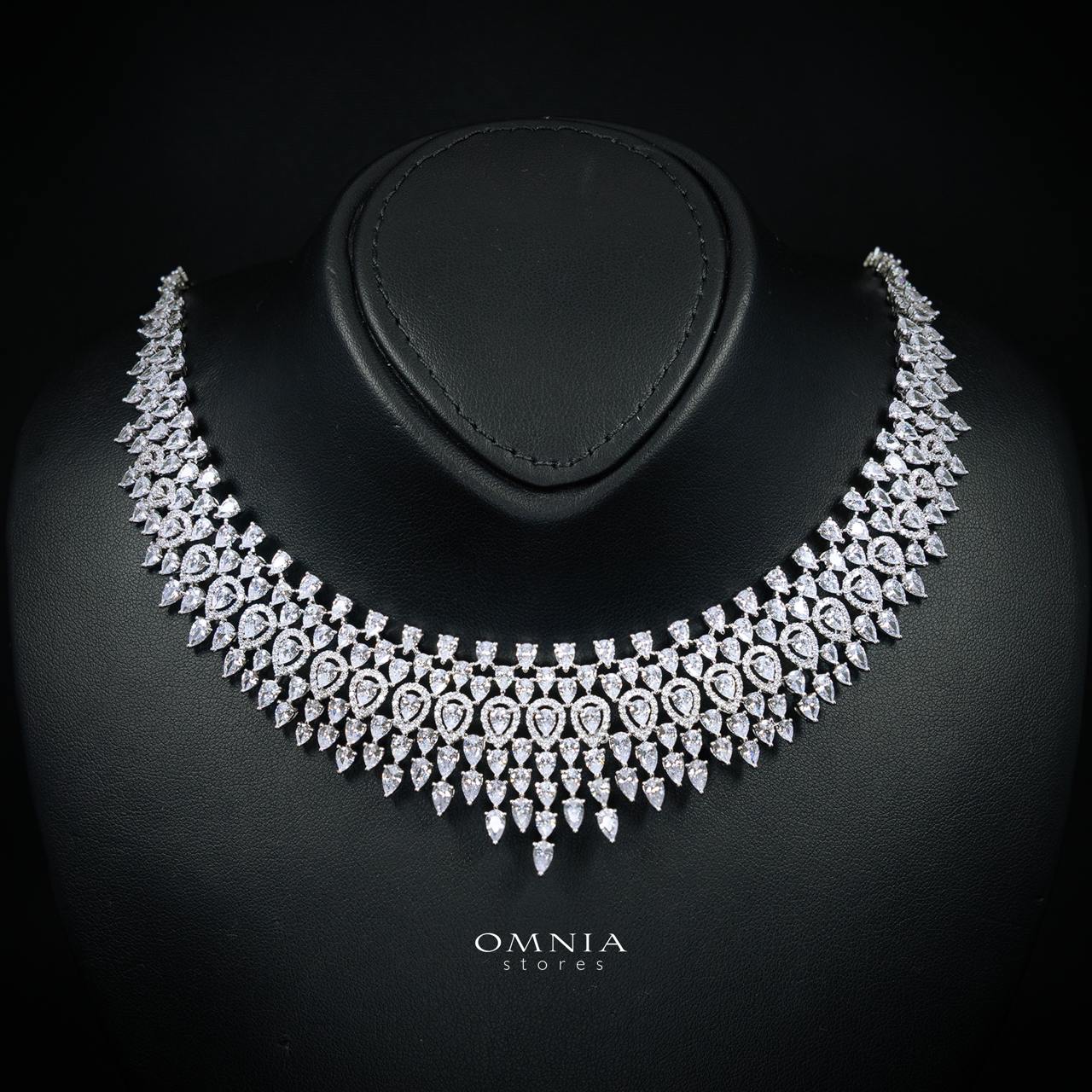 Alexa White Bridal Full Set – Premium Rhodium Plated with High-Quality Zircon Stones (16cm Bracelet and Size 7 ring, Only available in KSA) - Image 2