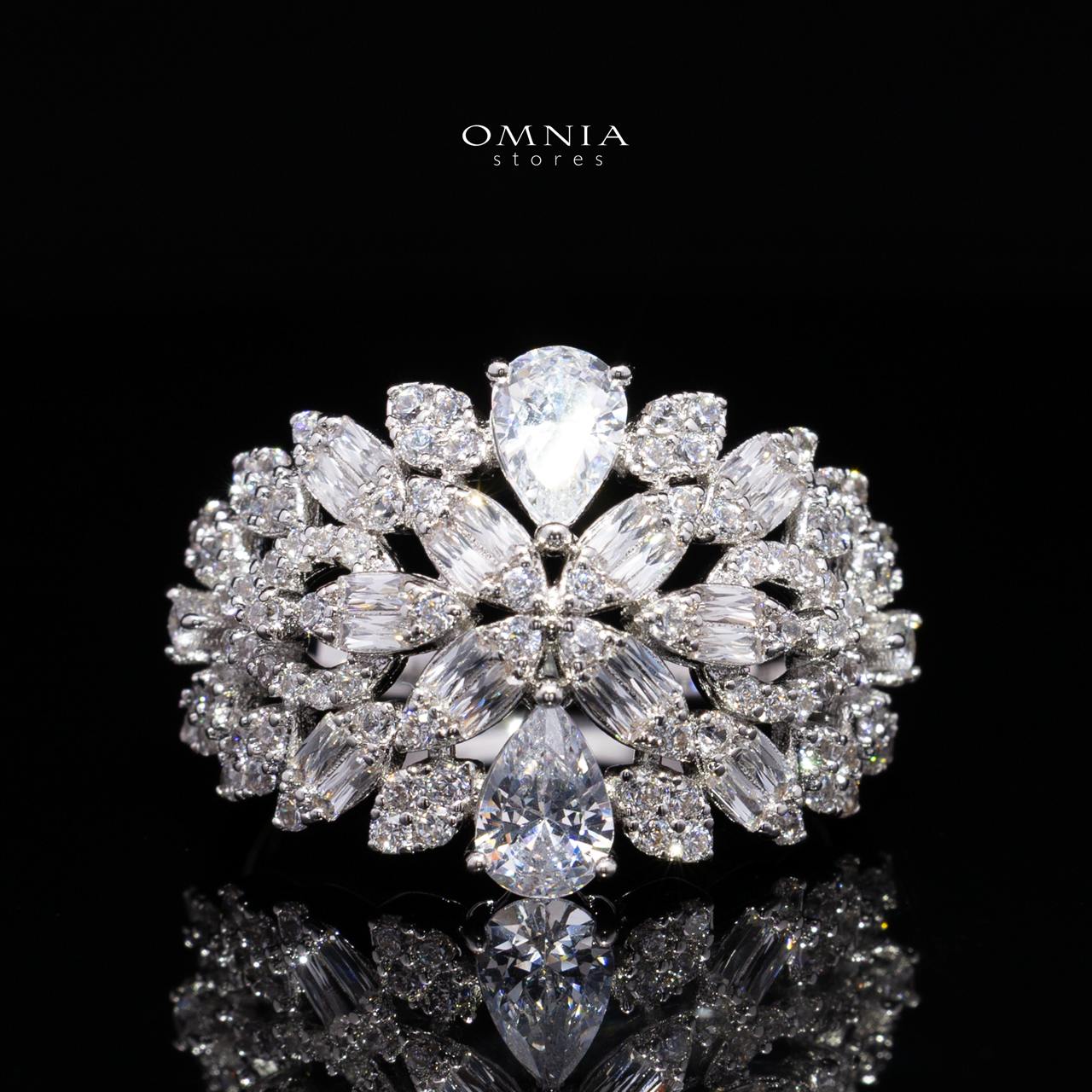 Cheryle White Bridal Full Set – Premium Rhodium Plated with High-Quality Zircon Stones - Image 6