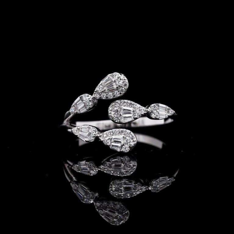 Misty White Bridal Full Set – Premium Rhodium Plated with High-Quality Zircon Stones - Image 5