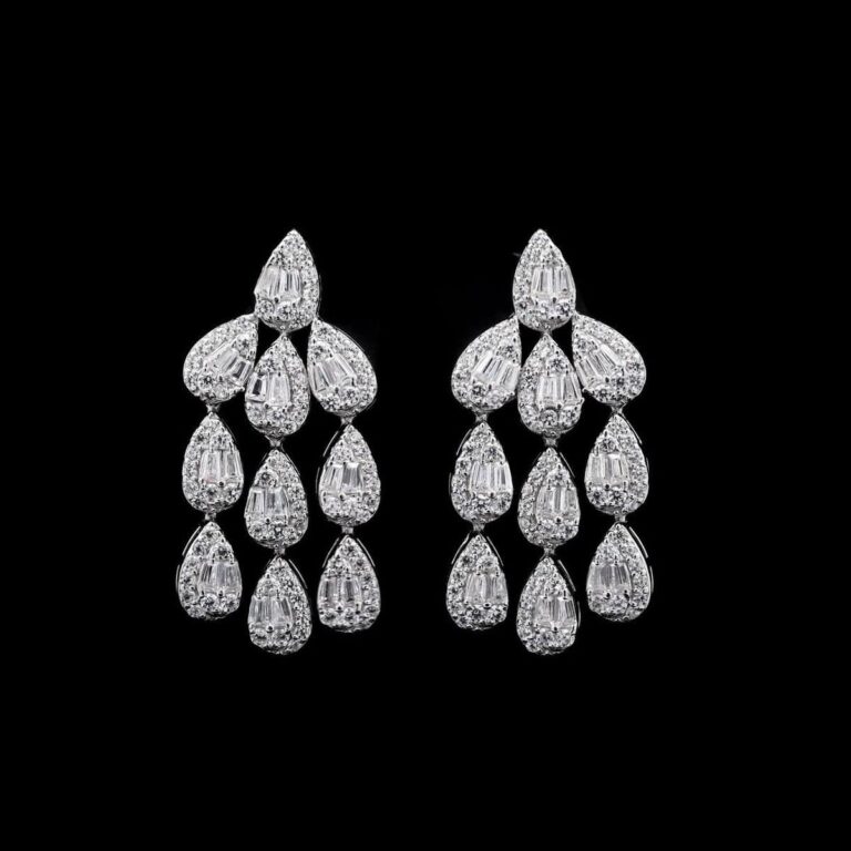 Misty White Bridal Full Set – Premium Rhodium Plated with High-Quality Zircon Stones - Image 4