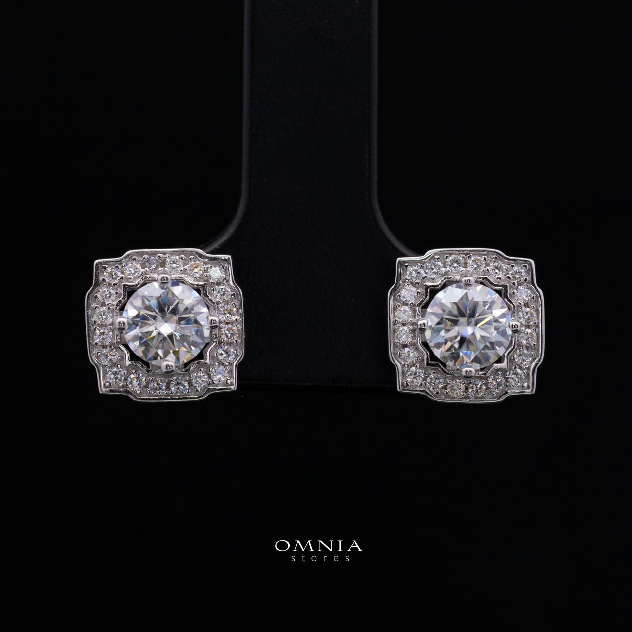 Trina White Moissanite Necklace, Earrings & Ring Set RD 6.5mm (1 Carat) in 925 Silver - Image 4