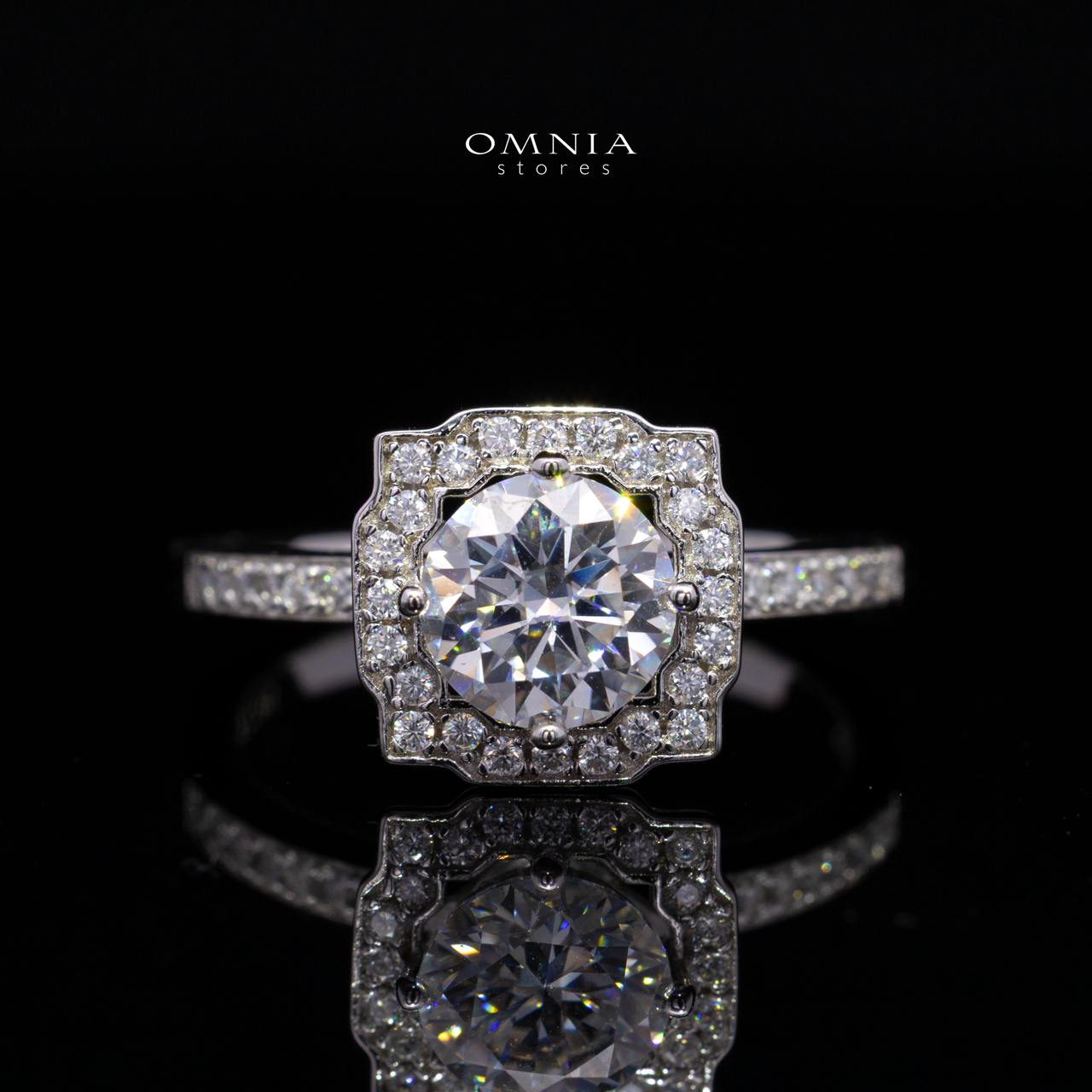 Trina White Moissanite Necklace, Earrings & Ring Set RD 6.5mm (1 Carat) in 925 Silver - Image 5